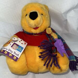 Disney Winnie the Pooh Plush Stuffed Animal Blustery Day Fall Autumn 12" Vintage